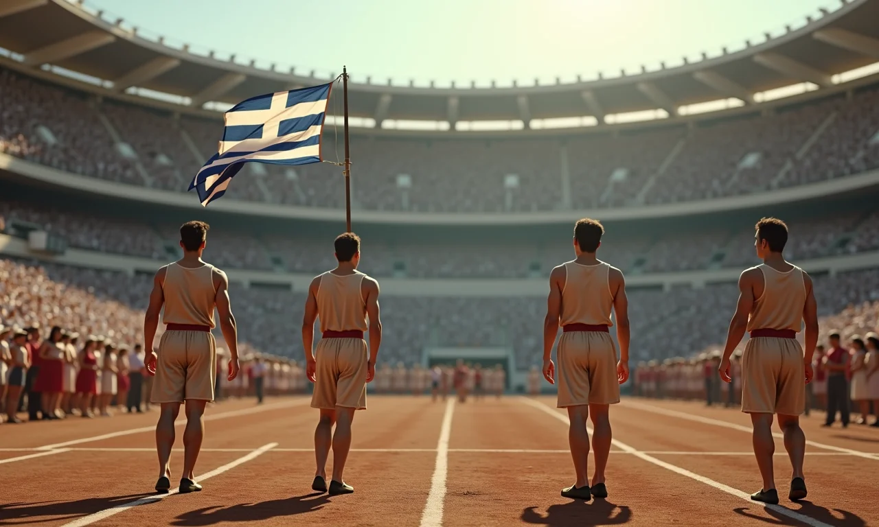 Primeira Olimpíada Moderna em Atenas.