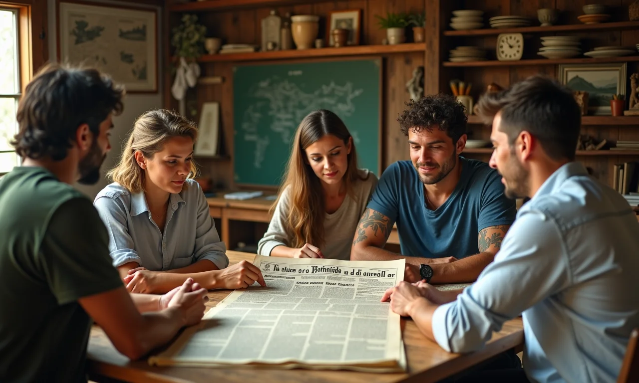 Produção de um jornal da época da Proclamação da República.