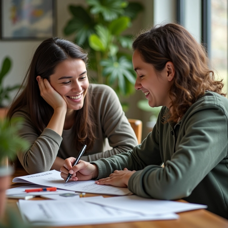 Professor auxiliando aluna em problema de matemática, demonstrando atenção individualizada em ambiente de sala de aula.