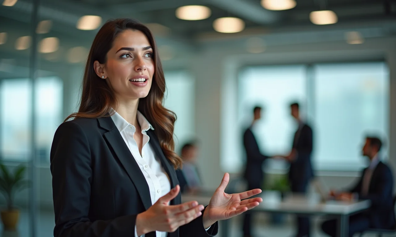 Profissional apresentando em inglês em Brasília, nível B2.