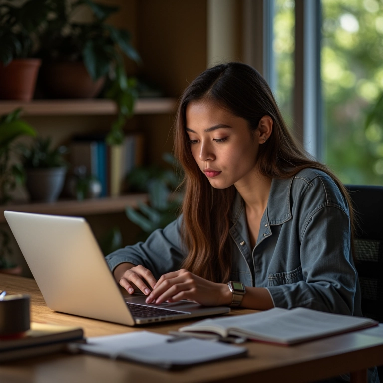 Profissional jovem se preparando para dinâmica de grupo.