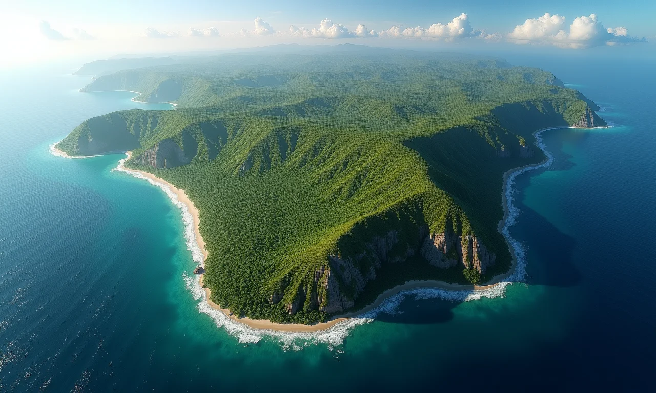 Representação artística do supercontinente Pangeia, a massa de terra ancestral.