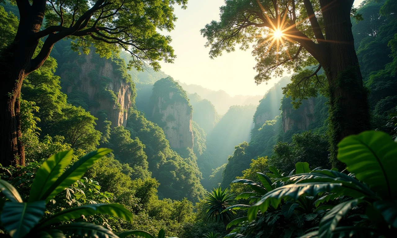 Visão aérea da floresta amazônica exuberante, ilustrando a interdependência dos serviços ecossistêmicos.