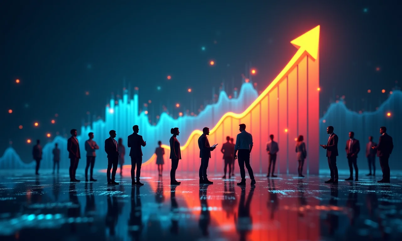 Visualização do Índice de Desenvolvimento Humano (IDH) com tendência crescente.