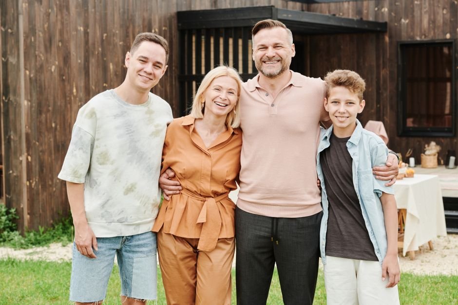 Os membros da família mais próxima (immediate family)